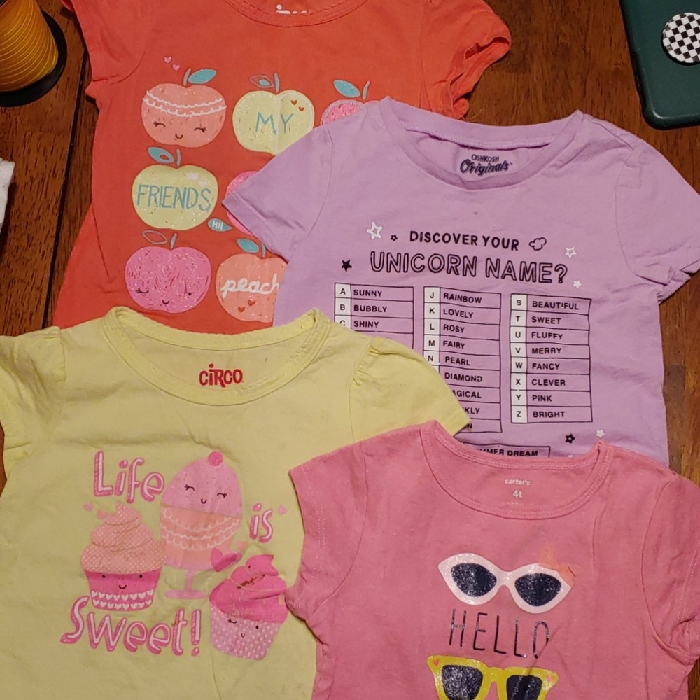 Girls 4t t-shirt bundle